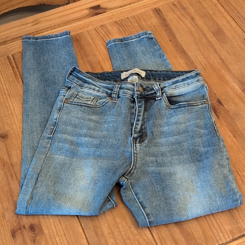 Juniors Love SOHO Faded Blue Jeans, Size 9